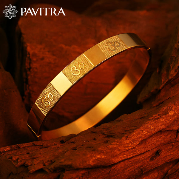 Om Kada – IGP Gold Plated | Spiritually Abhimantrit Bracelet