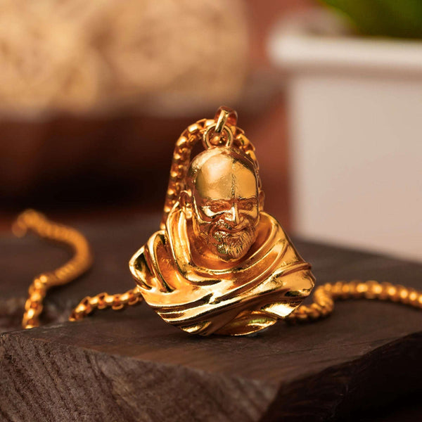 neem karoli baba gold plated locket