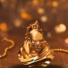 Neem Karoli Baba Silver Plated Pendant - Pavitra