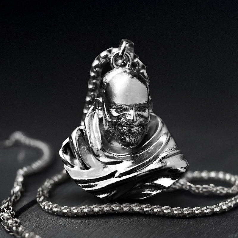 Neem Karoli Baba Silver Plated Pendant - Pavitra