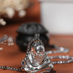 Neem Karoli Baba Silver Plated Pendant - Pavitra