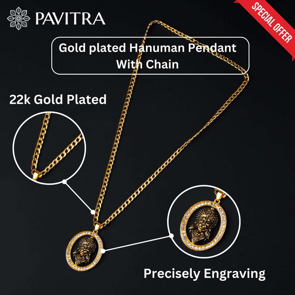 Hanuman & Gada Pendant - Pavitra