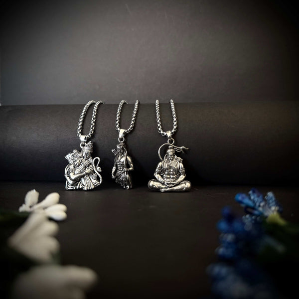 pavitra pendants silver plated