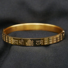 Jai Shree Ram Kada – IGP Gold Plated | Spiritually Abhimantrit Bracelet