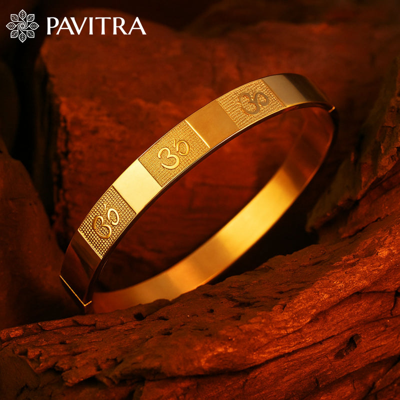 Om Kada – IGP Gold Plated | Spiritually Abhimantrit Bracelet