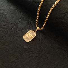 Divine Ram Pendant – 22K Gold Plated Necklace