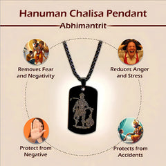 Hanuman Chalisa Carved Pendant – Gold Plated | Pavitra Spiritual Talisman