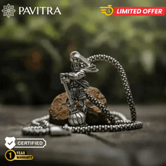 Premium Lord Hanuman Silver Pendant Necklace -Certified Spiritual Jewellery. - Pavitra