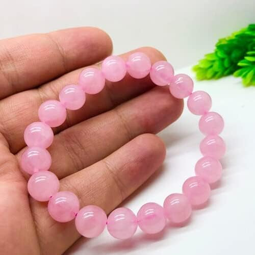 Rose Quartz Crystal Bracelet – 8MM (Love, Self-Love & Healing)
