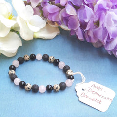 Anti-Depression Bracelet - Natural Stone Energy for Upliftment & Emotional Healing