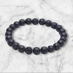Lava Stone Bracelet for Grounding & Energy Balance