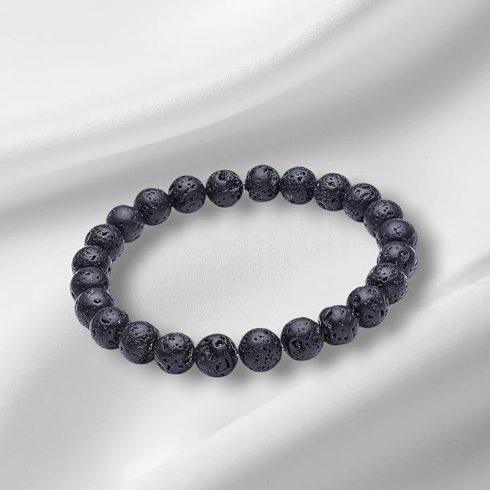 Lava Stone Bracelet for Grounding & Energy Balance