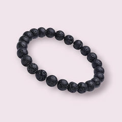 Lava Stone Bracelet for Grounding & Energy Balance