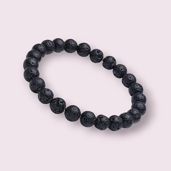 Lava Stone Bracelet for Grounding & Energy Balance