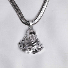 Neem Karoli Baba Silver Plated Pendant