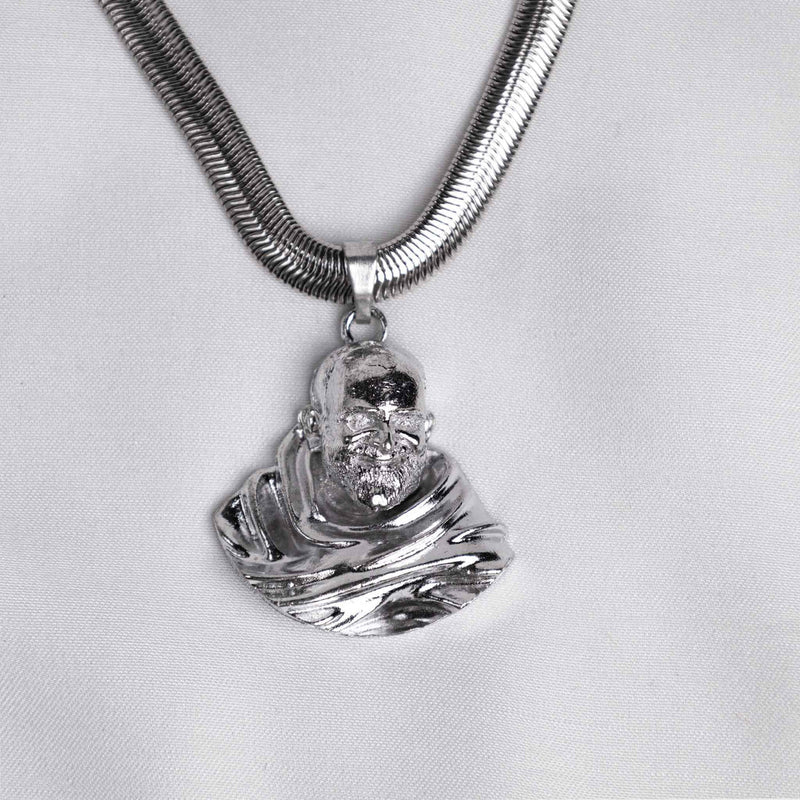 Neem Karoli Baba Silver Plated Pendant