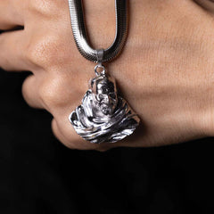 Neem Karoli Baba Silver Plated Pendant