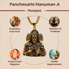 Panchmukhi Hanuman Pendant