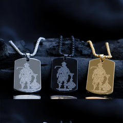 Hanuman Chalisa Carved Pendant – Gold Plated | Pavitra Spiritual Talisman
